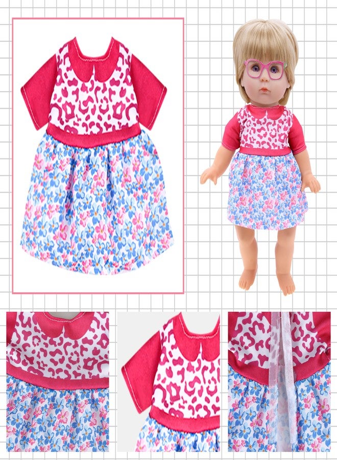lausomile Alive Baby Doll Clothes and Accessories - 6 Sets Baby Doll Dresses Fit for 12-14 Inch Girl Dolls, Includes Dresses, Jumpsuit, Swimsuit for Girls Age 5-10 - Image 4
